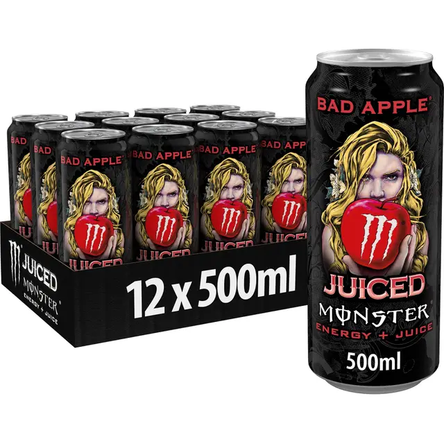 Энергетический напиток "Monster" Bad Apple 0,5л ЖБ (Великобритания)