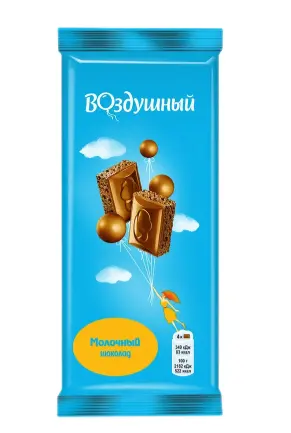 ВОЗДУШНЫЙ шок. молочный 80гр*20шт (пал304) Монделиз