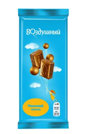 ВОЗДУШНЫЙ шок. молочный 80гр*20шт (пал304) Монделиз