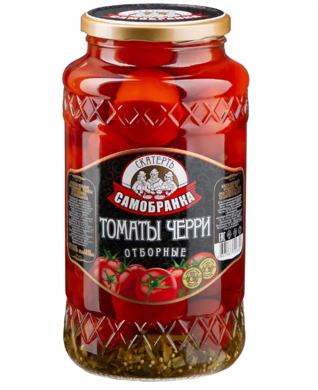 СКАТЕРТЬ САМОБРАНКА Томаты Черри маринован. ст/б 720мл*8шт (пал 96) ПК Самобранка