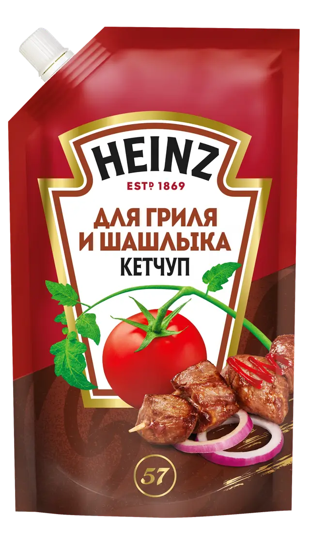ХАЙНЦ кетчуп 320гр для ГРИЛЯ и ШАШЛЫКА д/пак 1уп*16шт Хайнц Компани (пал 98)