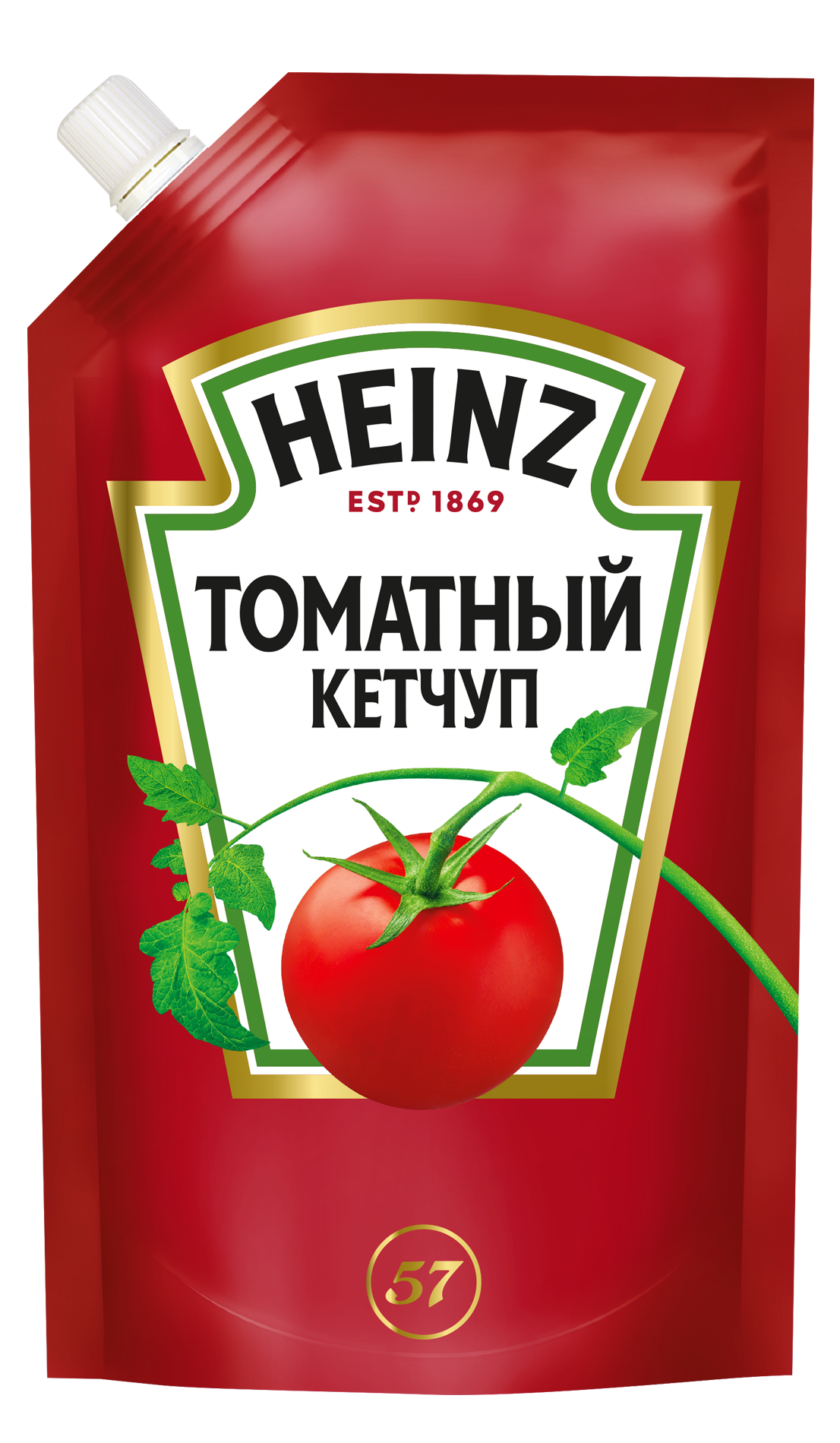 ХАЙНЦ кетчуп 320гр ТОМАТНЫЙ д/пак 1уп*16шт Хайнц Компани (пал 98)