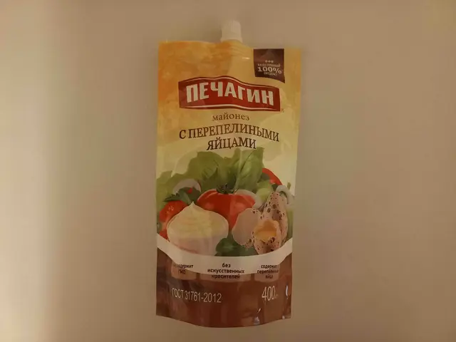 ПЕЧАГИН Майонез с перепелин. яйцами 50% д/п 750мл*15шт Печагин Продукт (пал50)