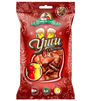 ПЕННЫЕ ИСТОРИИ Ушки свиные классические 90гр*30шт Пенные истории