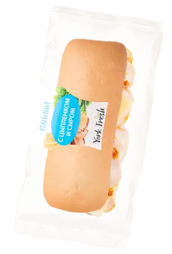 "York Fresh" Панини с цыпленком и сыром 190г (Россия)