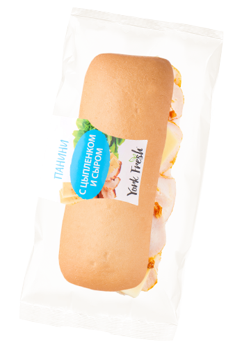"York Fresh" Панини с цыпленком и сыром 190г (Россия)
