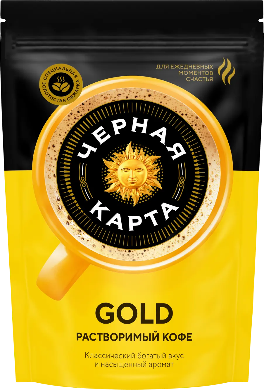ЧЕРНАЯ КАРТА Голд кофе раств. м/у 130гр*6шт Штраус