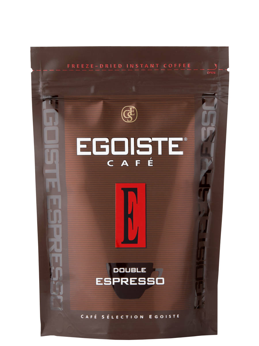 ЭГОИСТ Дабл Эспрессо кофе Сублимированный м/у 70гр*12шт Хорсъ