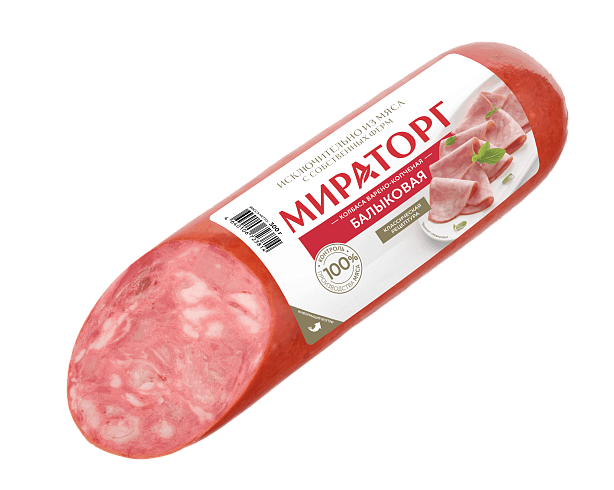 "Мираторг" Колбаса варено-копченая "Балыковая" 300г (Россия)