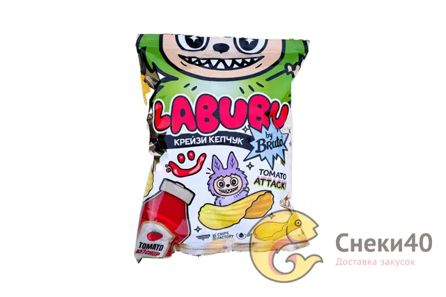 Чипсы "LABUBU" Томатный кетчуп 75г (Россия)