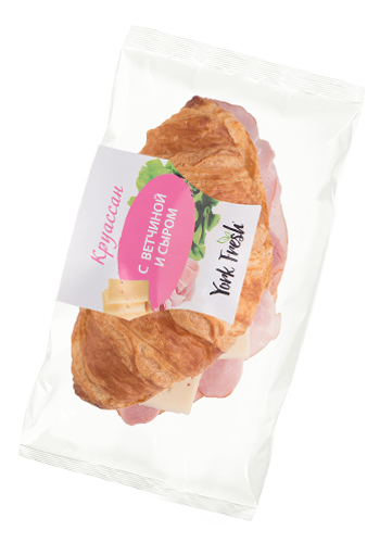 "York Fresh" Круассан с Ветчиной и Сыром 115г (Россия)