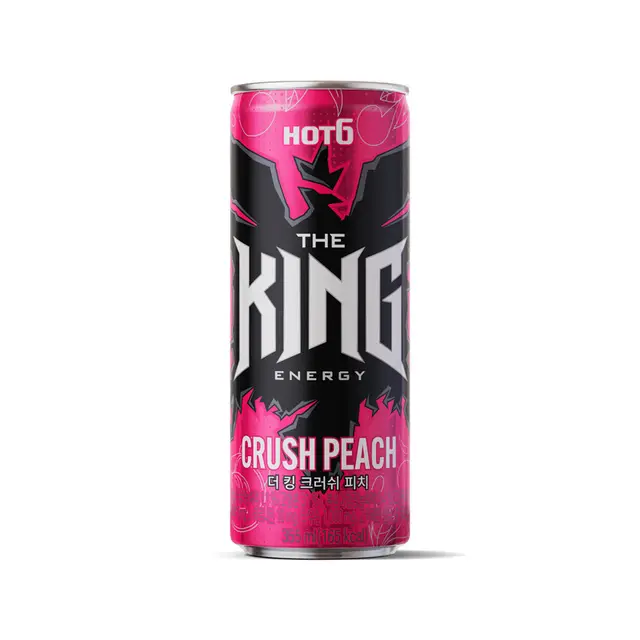 Энергетический напиток "The King" Crush Peach 0,355л ЖБ (Южная Корея)