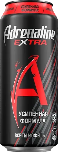 Энергетический напиток "Adrenaline Rush" Экстра 0,449л ЖБ (Россия)