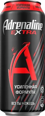 Энергетический напиток "Adrenaline Rush" Экстра 0,449л ЖБ (Россия)