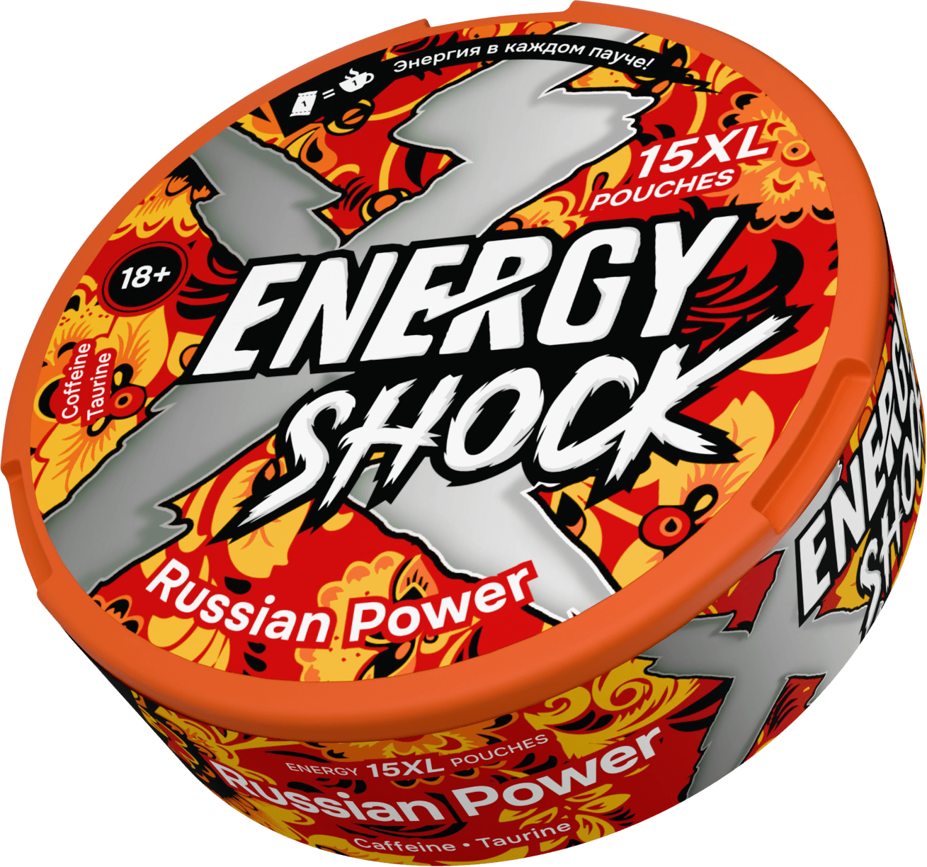 Энергетические паучи " Energy Shok" Russian power 10г (Россия)