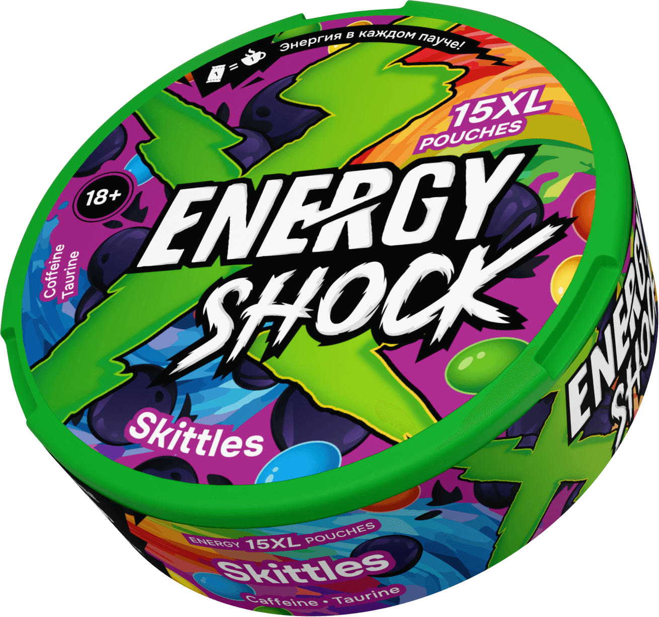 Энергетические паучи " Energy Shok" Skittles power 10г (Россия)