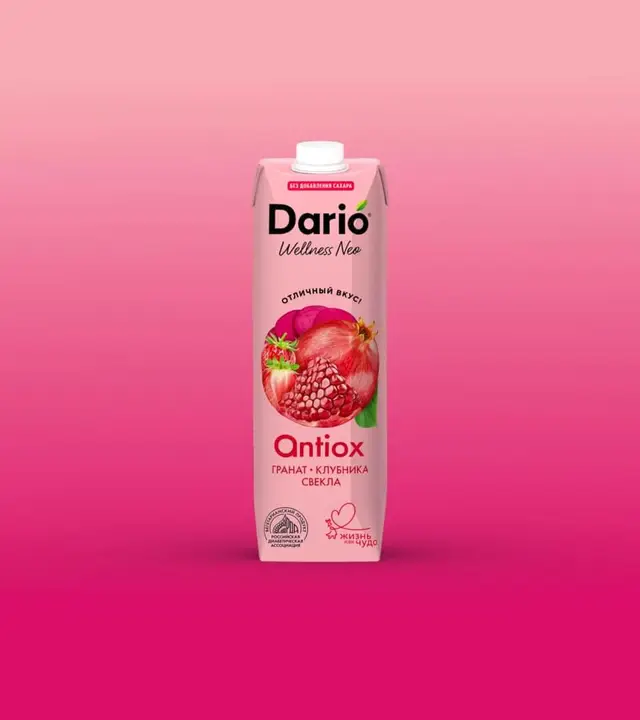 Нектар "Dario Wellness" Гранат Клубника Свекла 1л ТП (Россия)