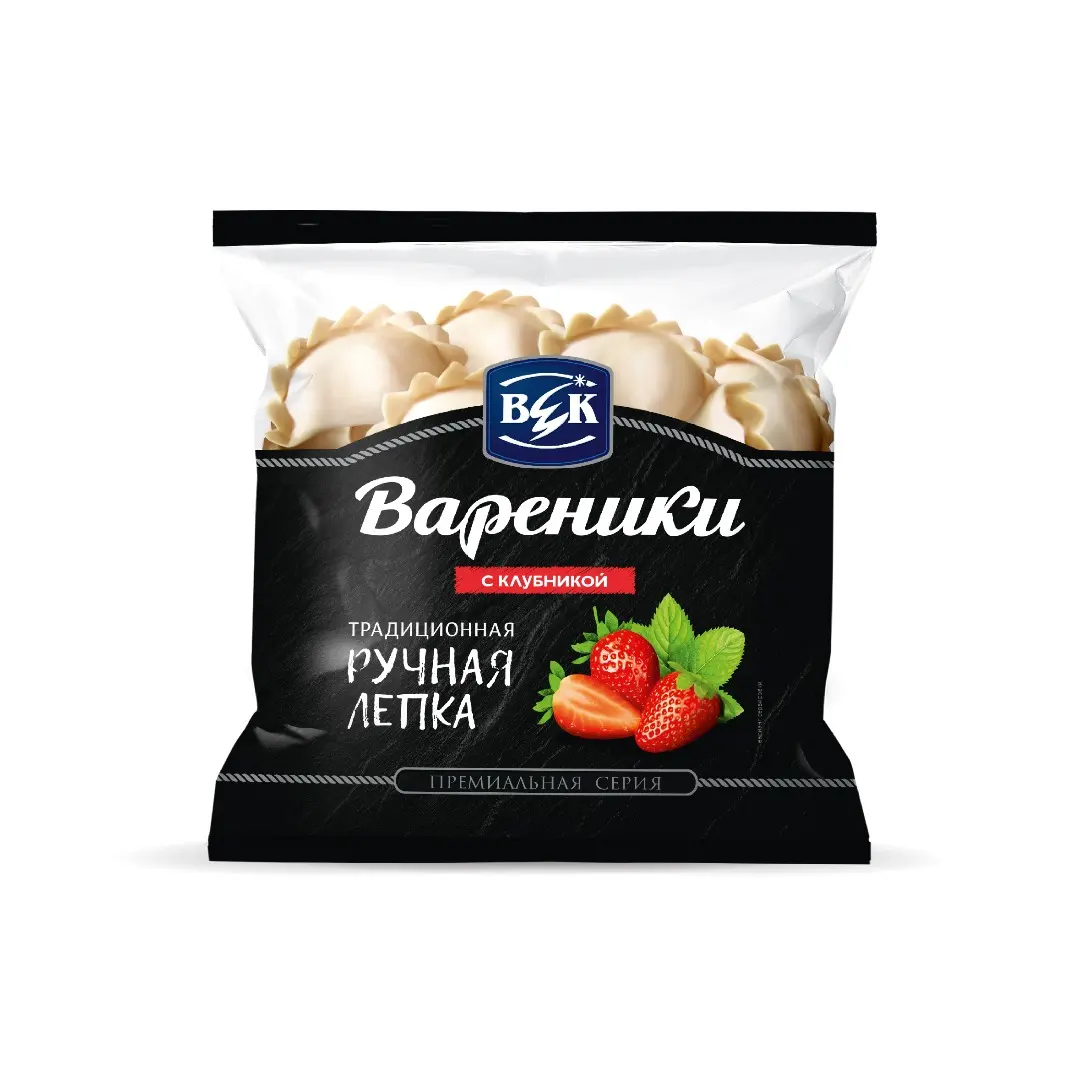 "ВЕК" Вареники Фирменные с клубникой 400гр (Россия)
