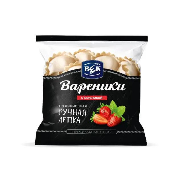 "ВЕК" Вареники Фирменные с клубникой 400гр (Россия)