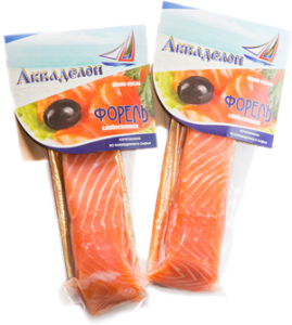 "Акваделон" форель с/с филе-кусок в/у 200г (Россия)
