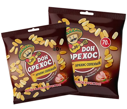Арахис "Дон орехос" со вкусом буженины 40г (Россия)
