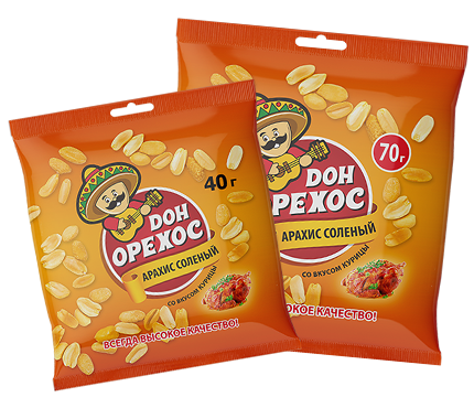 Арахис "Дон орехос" со вкусом курицы 40г (Россия)