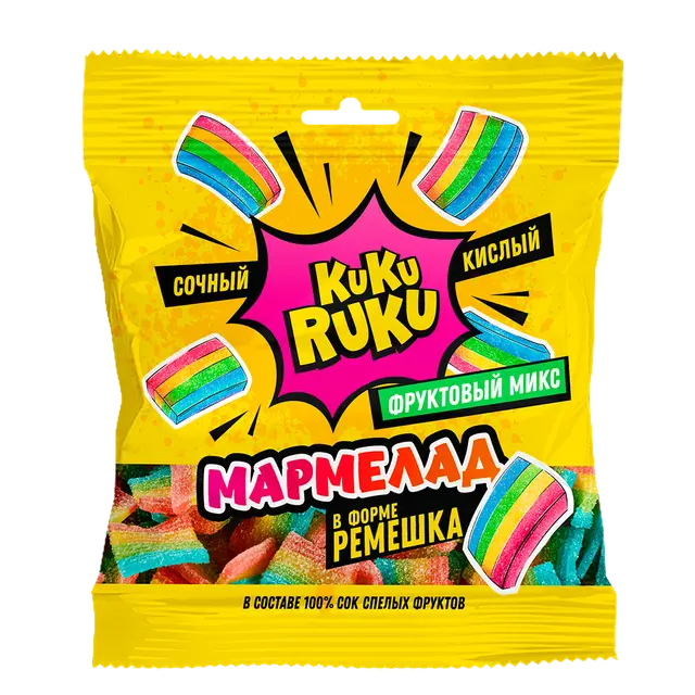 "CHI WA WA" Minibox Ремешок Фруктовый Микс кислый 250г (Россия)