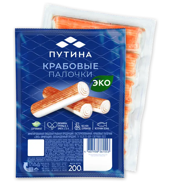 Путина "Крабовые Палочки" 400г (Россия)