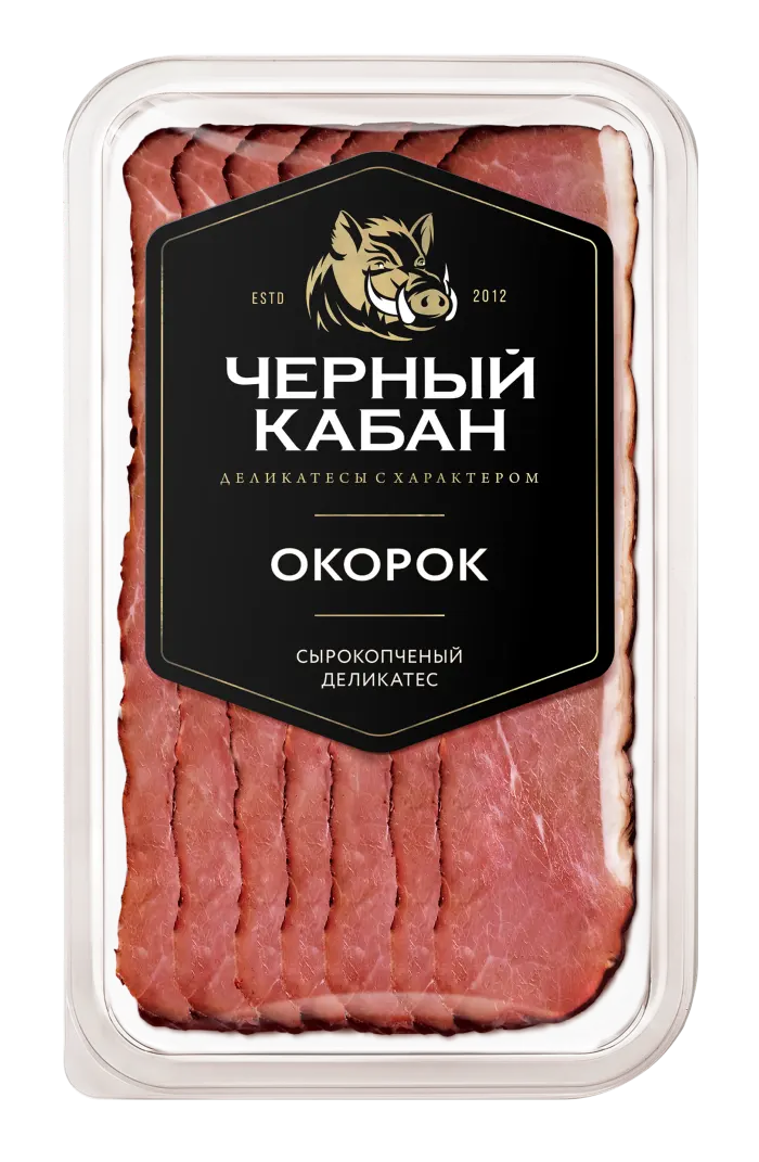 Ветчина сырокопченая Парме с/к Черный Кабан 95г (Россия)