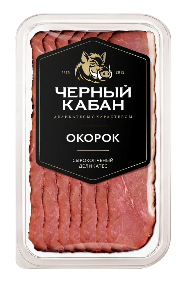 Ветчина сырокопченая Парме с/к Черный Кабан 95г (Россия)