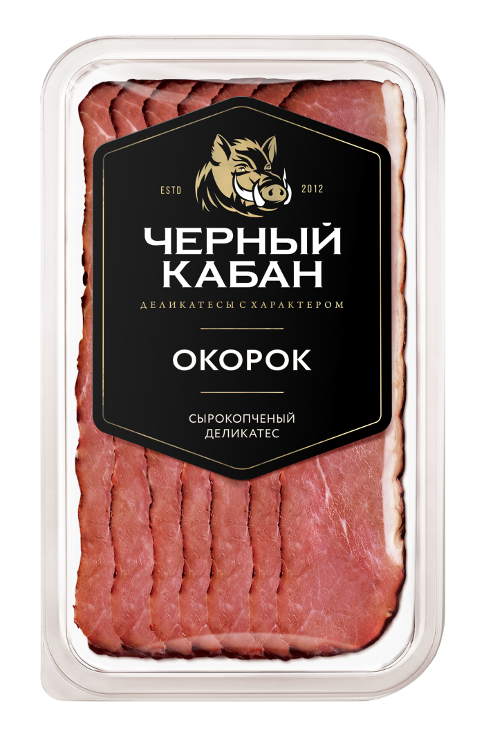 Ветчина сырокопченая Парме с/к Черный Кабан 95г (Россия)