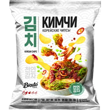 Чипсы "Bruto" со вкусом Кимчи 80г (Россия)