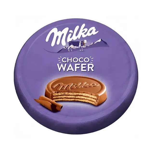 "Milka" 30гр ChocoWafer вафли (Чоко вафер) 1уп*4бл*30шт (пал72) Монделиз