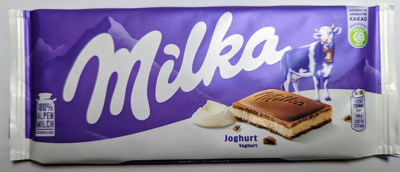 "Milka" 100гр Yoghurt шок. йогурт 1бл*23шт (пал300) Монделиз