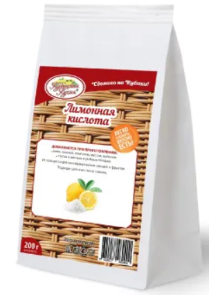 КУБАНСКАЯ ЗАБАВА Лимонная кислота 50гр*80шт Лоточук