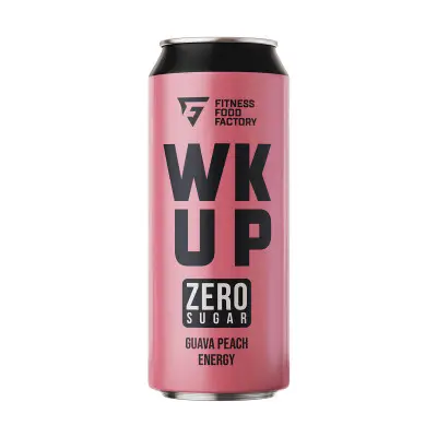 НАПИТОК "WK UP" со вкусом Персик Гуава 0.45л ЖБ (Россия)