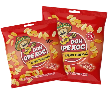 Арахис  "Дон орехос" со вкусом бекона" 40г (Россия)