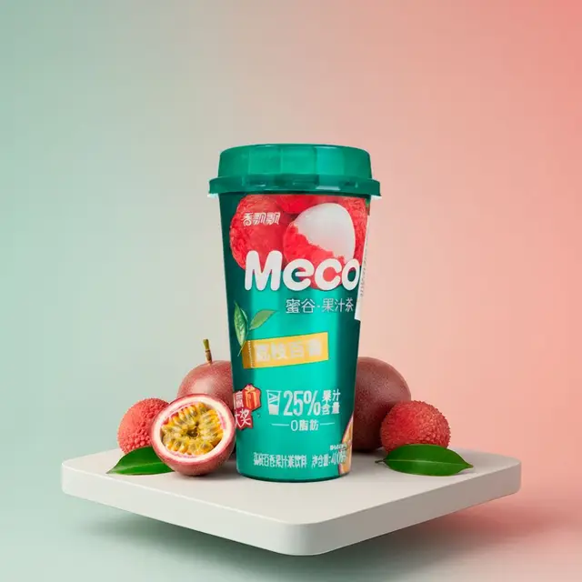Напиток фруктовый "Meco" со вкусом личи и маракуйя 400мл ПЭТ (Китай)