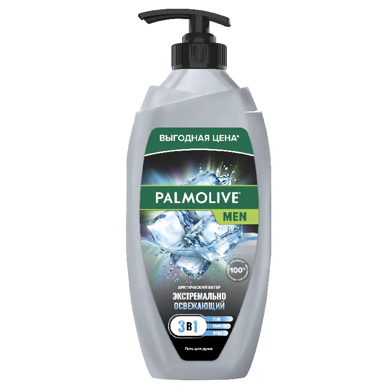 Гель Palmolive д/Душа Men 3в1 Арктический Ветер 750мл