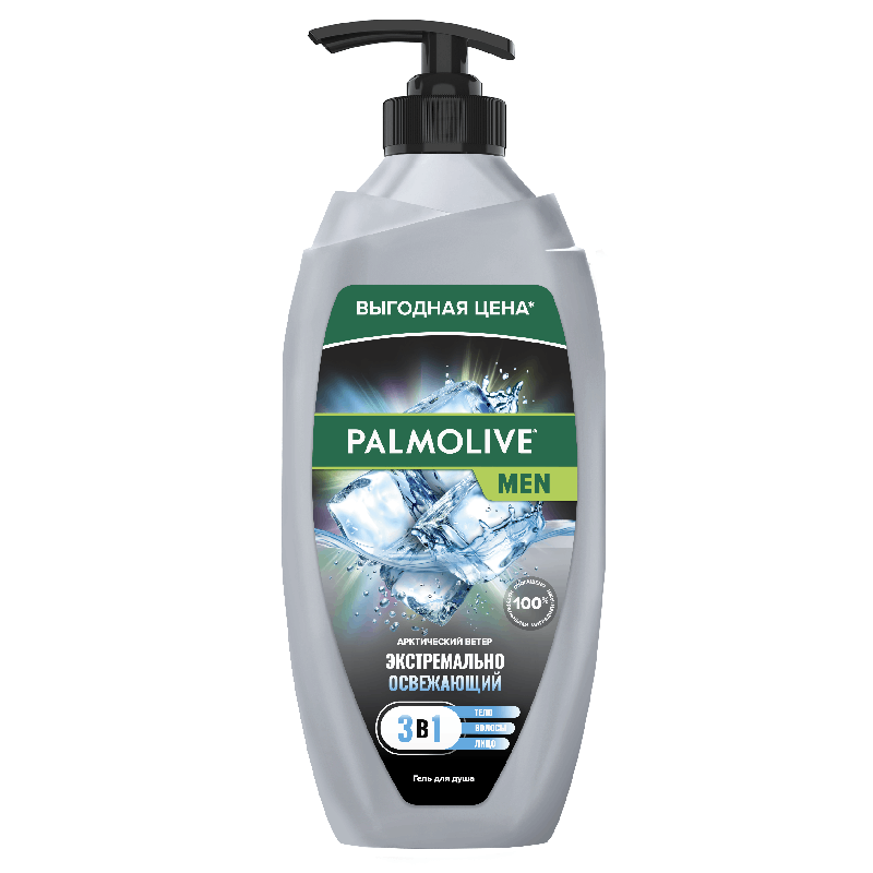 Гель Palmolive д/Душа Men 3в1 Арктический Ветер 750мл