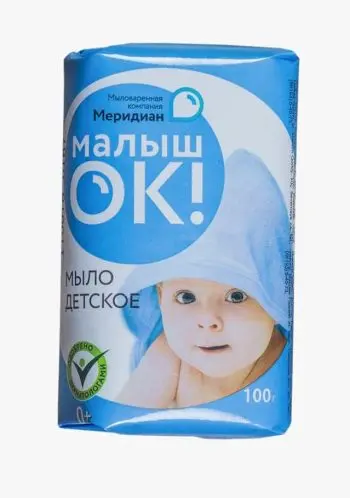 Мыло туалетное твердое Детское 90 г (упак) шт