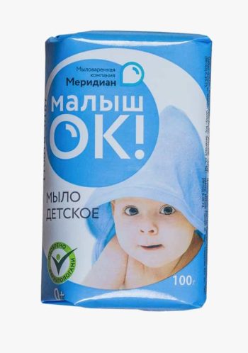 Мыло туалетное твердое Детское 90 г (упак) шт