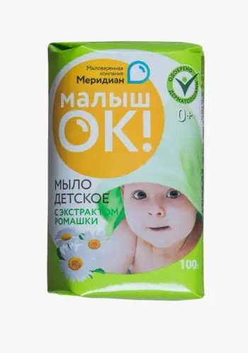 Мыло Туалетное Твердое Детское Ромашка 100г уп