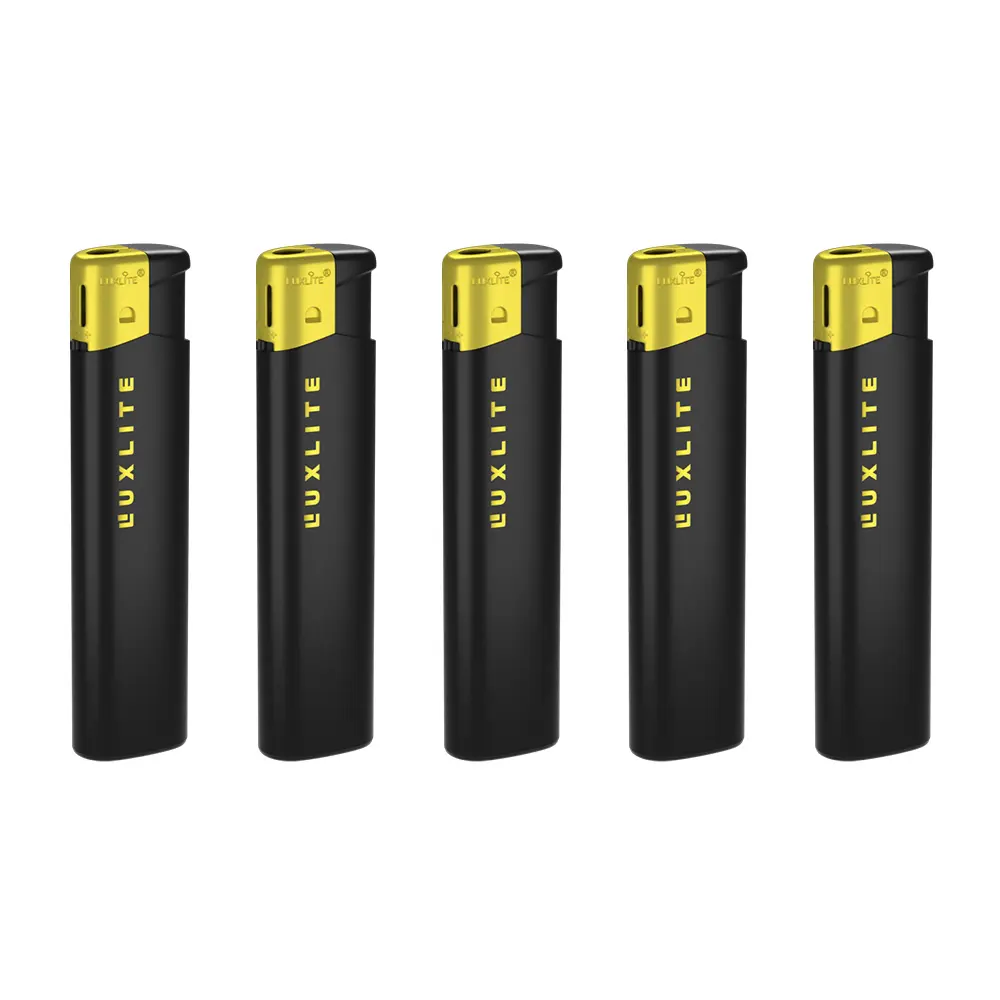 ЛЮКСЛАЙТ Зажигалка пьезо 39 BLACK SP 20бл*50шт 04410