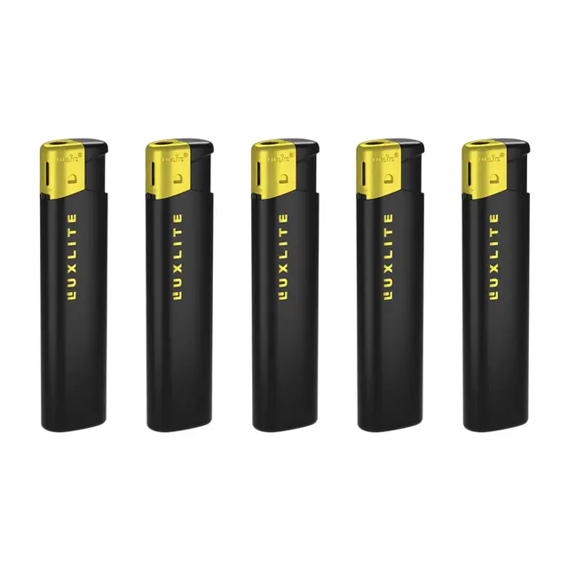 ЛЮКСЛАЙТ Зажигалка пьезо 39 BLACK SP 20бл*50шт 04410