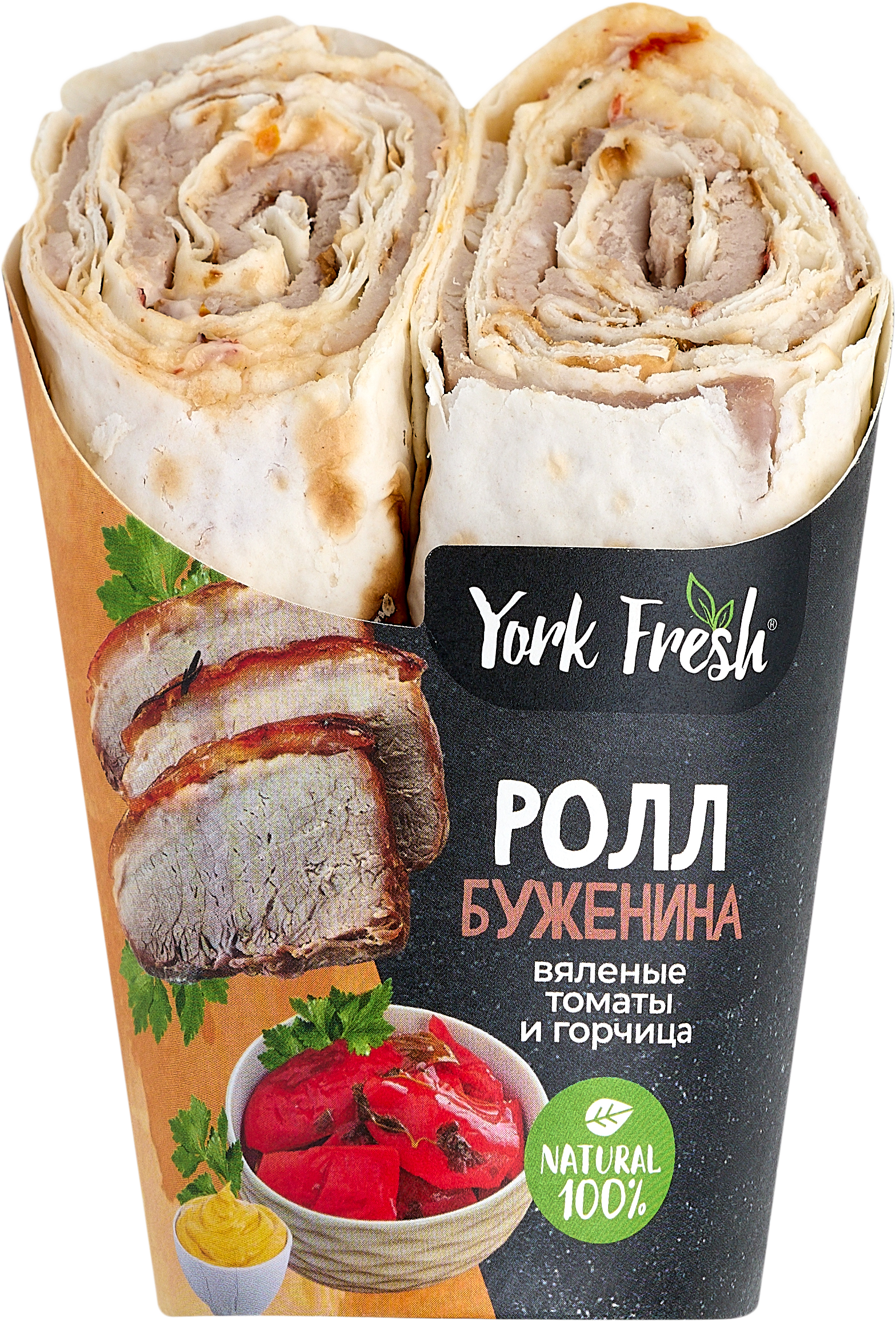 York Fresh Рол буженина с дижонской горчицей и оващами 170г (Россия)