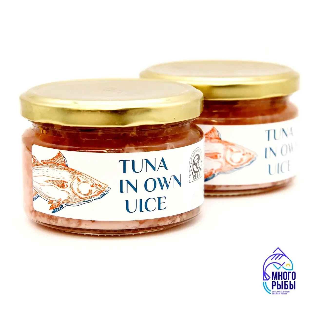 Тунец желтоперый натуральный (кусочками). 240 г СТ (Россия)