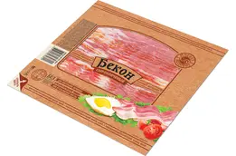 Бекон "Мясная история" нарезка в/у 150г (Россия)