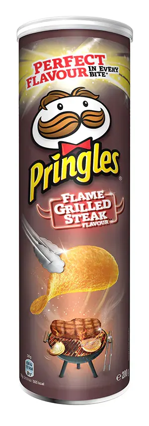 Чипсы "Pringles" Стейк на гриле 165г (Великобритания)