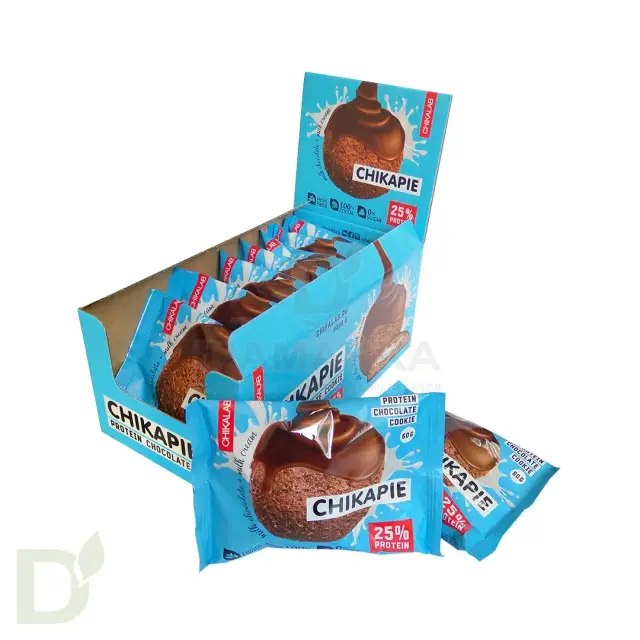 Печенье глазированное с начинкой Шоколадное "Chikalab" 60г (Россия)